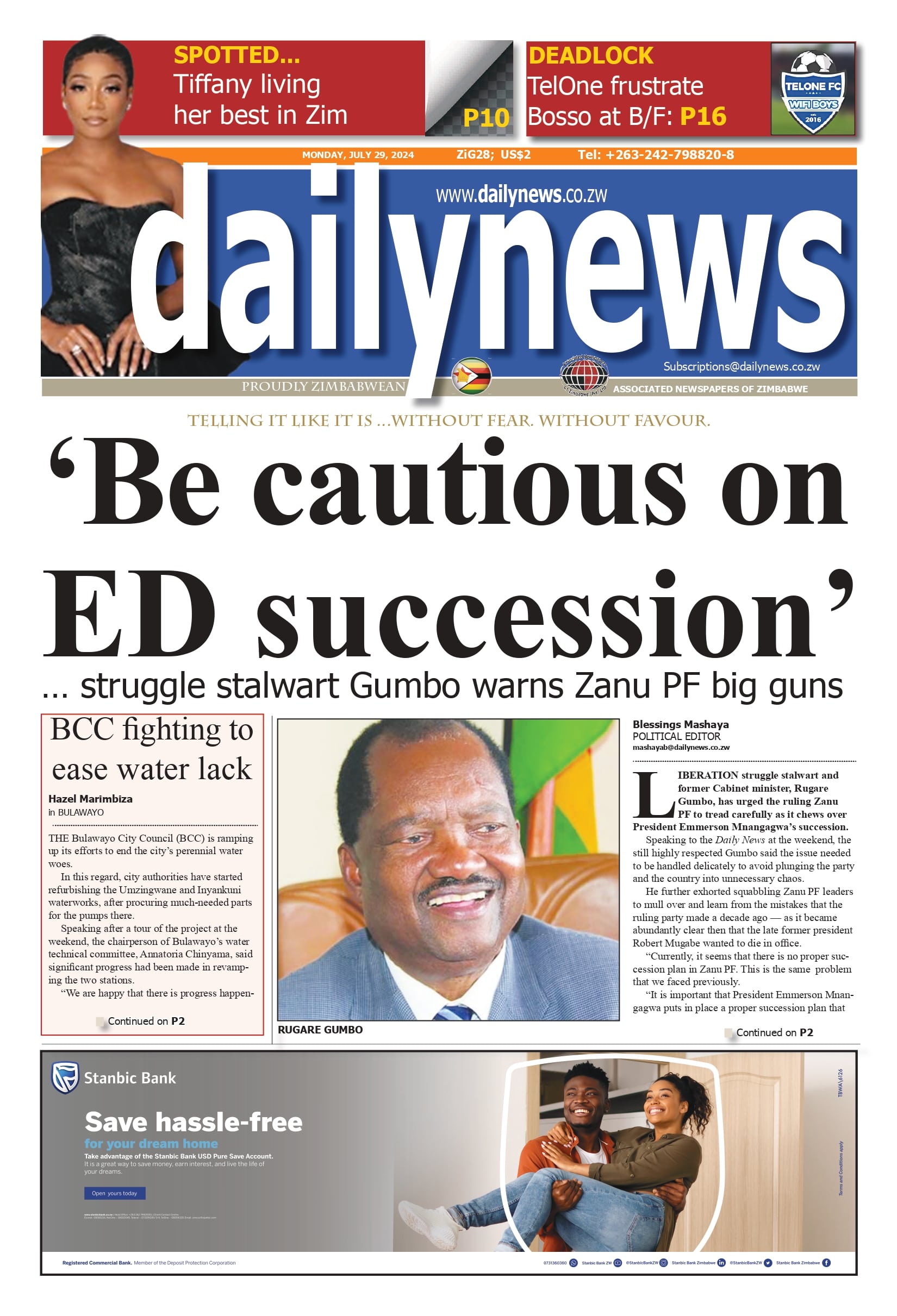 Monday 29 July 2024